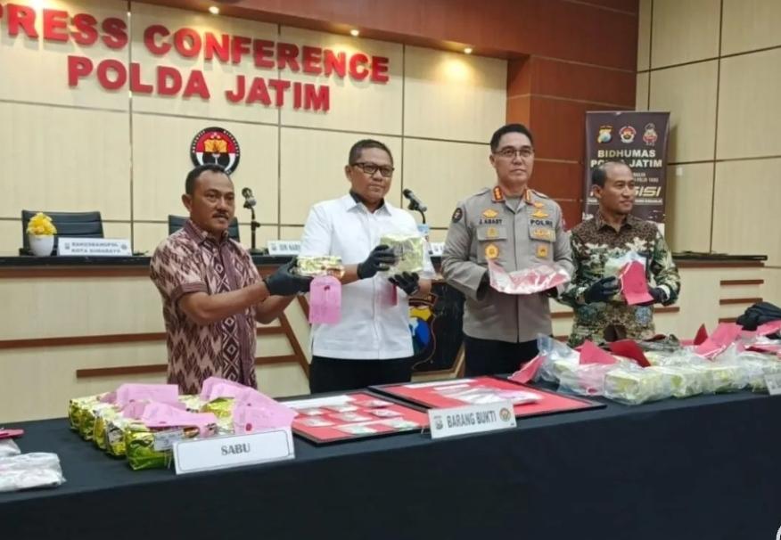  Peredaran Narkoba Skala Besar Digagalkan, Polda Jatim Sita Aset Rp55 Miliar