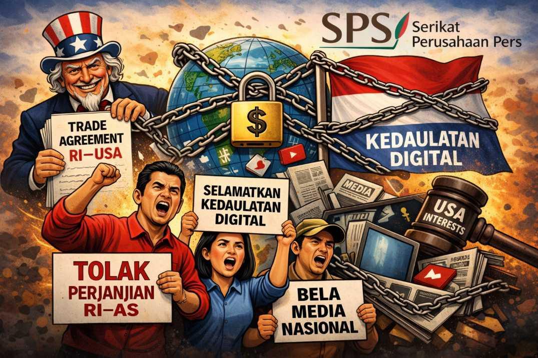  SPS Tolak Perjanjian Dagang RI–AS: Jangan Tukar Kedaulatan Digital dan Masa Depan Media Nasional