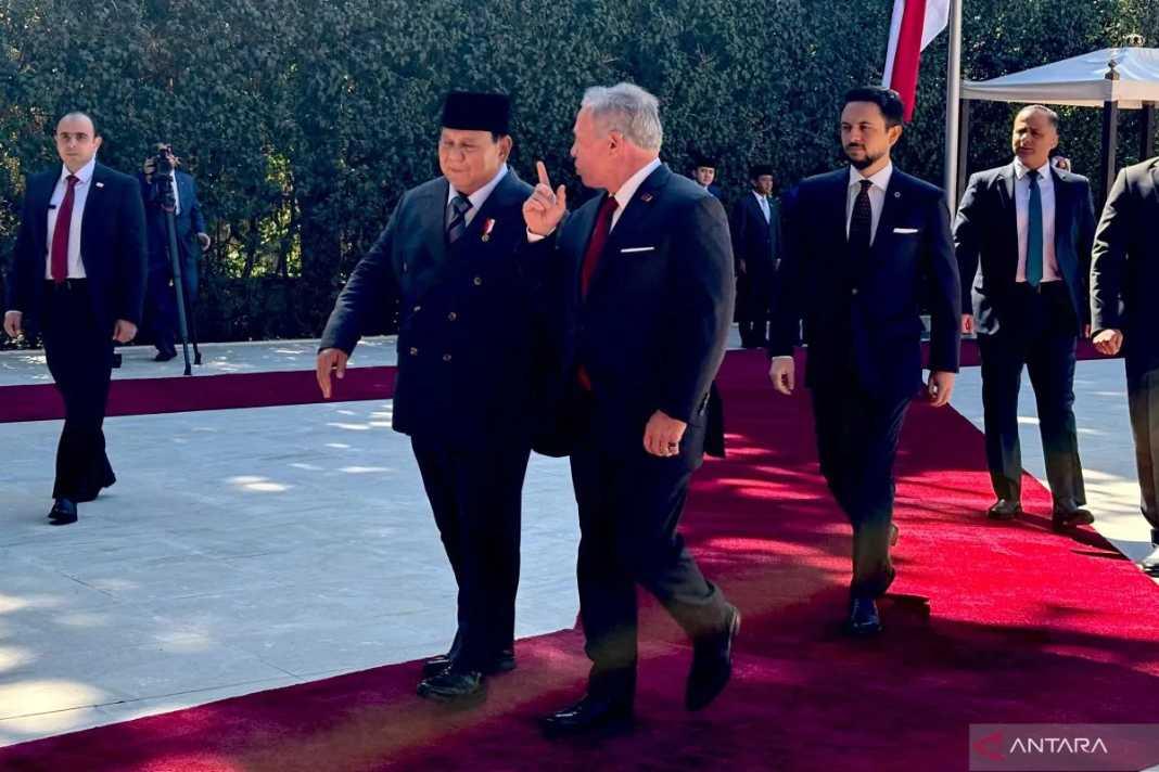  Prabowo–Raja Abdullah II Satukan Langkah, Dorong Perdamaian Palestina