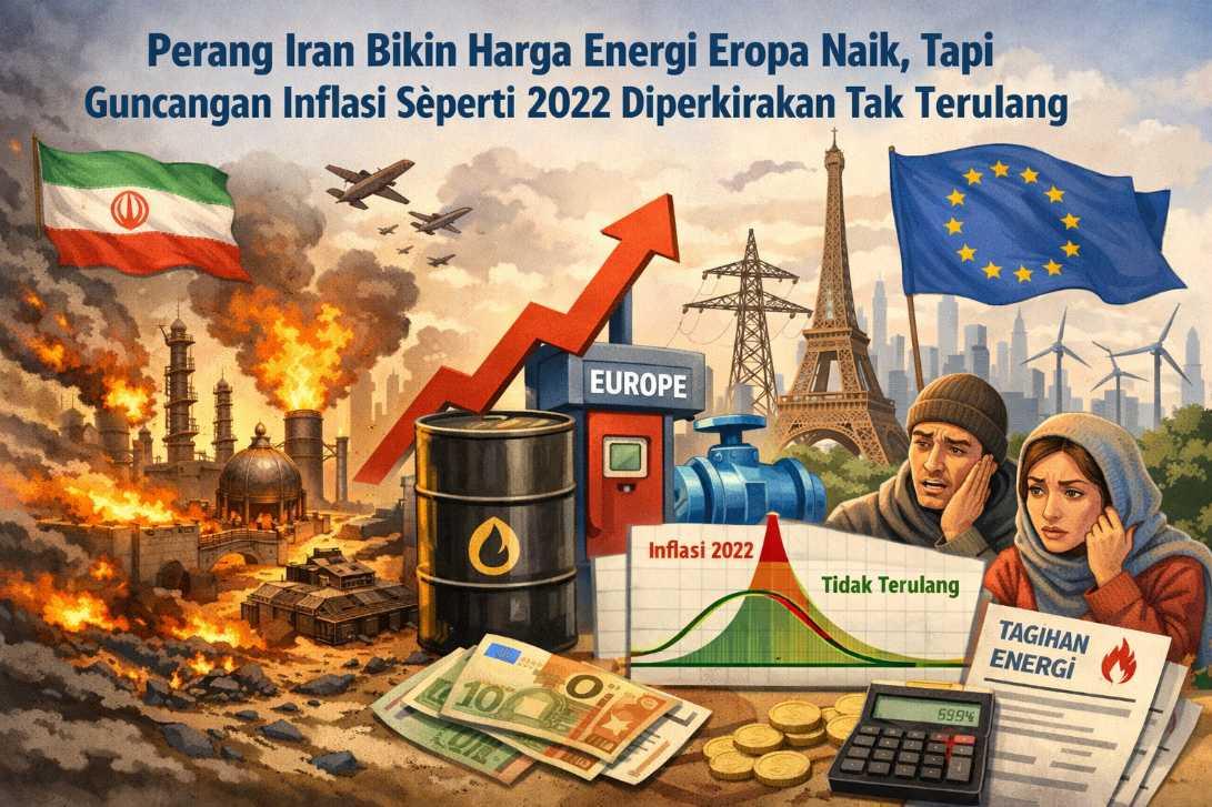  Perang Iran Bikin Harga Energi Eropa Naik, tapi Guncangan Inflasi Seperti 2022 Diperkirakan Tak Terulang