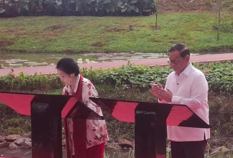  Pramono Anung Bersama Megawati Resmikan Taman Bendera Pusaka, Gabungan Tiga RTH
