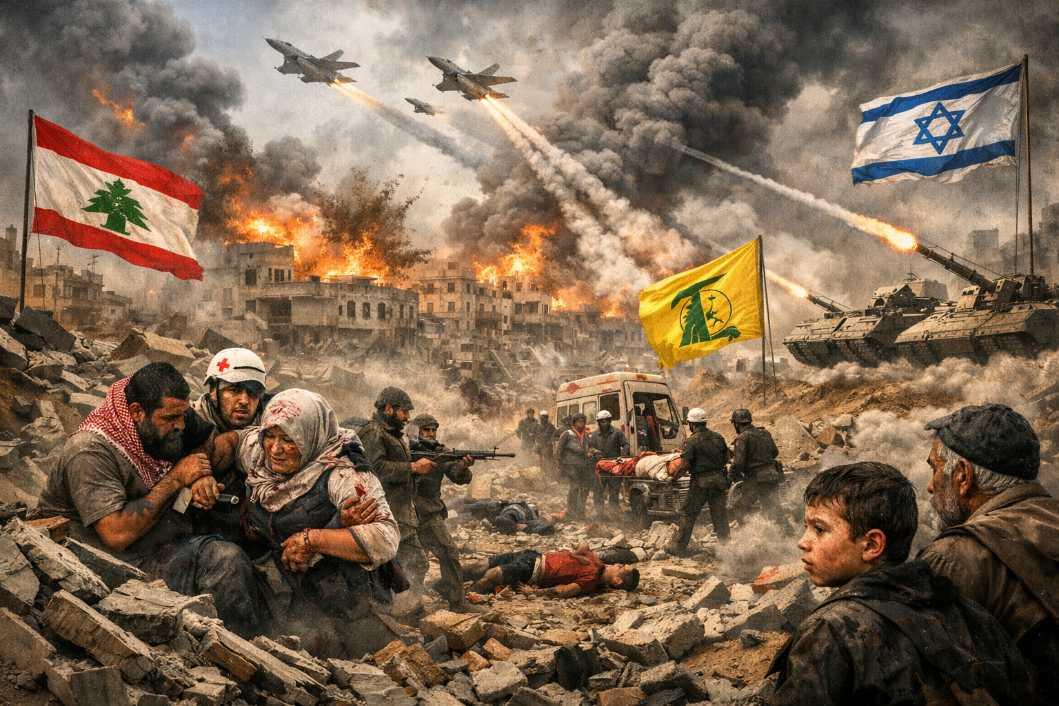  Serangan Israel di Lebanon Makin Intens, 912 Orang Tewas dalam Dua Pekan