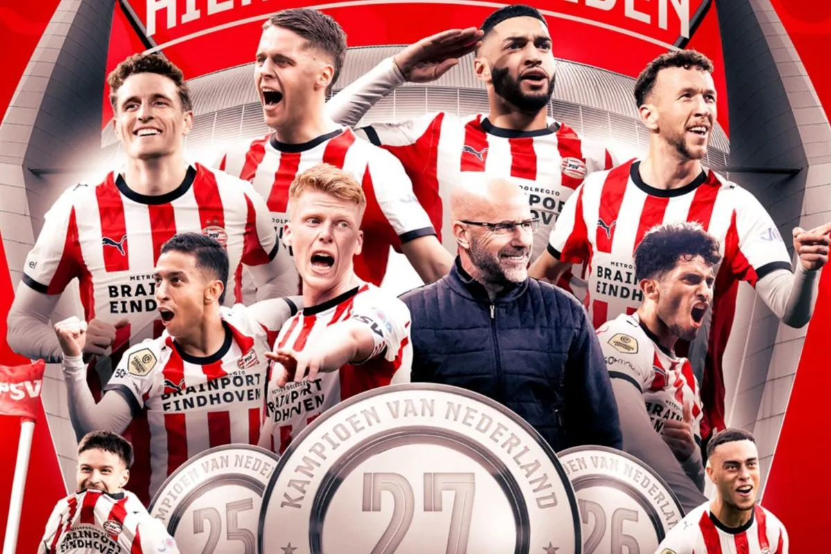  PSV Raih Gelar Liga Belanda Ketiga Beruntun Usai Feyenoord Imbang