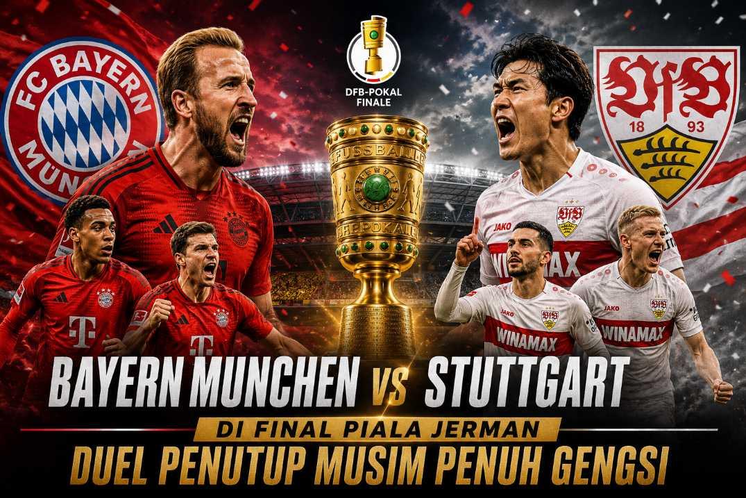  Bayern Munchen vs Stuttgart di Final Piala Jerman, Duel Penutup Musim Penuh Gengsi