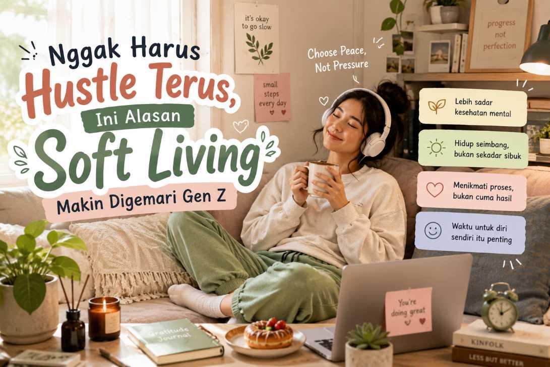  Nggak Harus Hustle Terus, Ini Alasan Soft Living Makin Digemari Gen Z