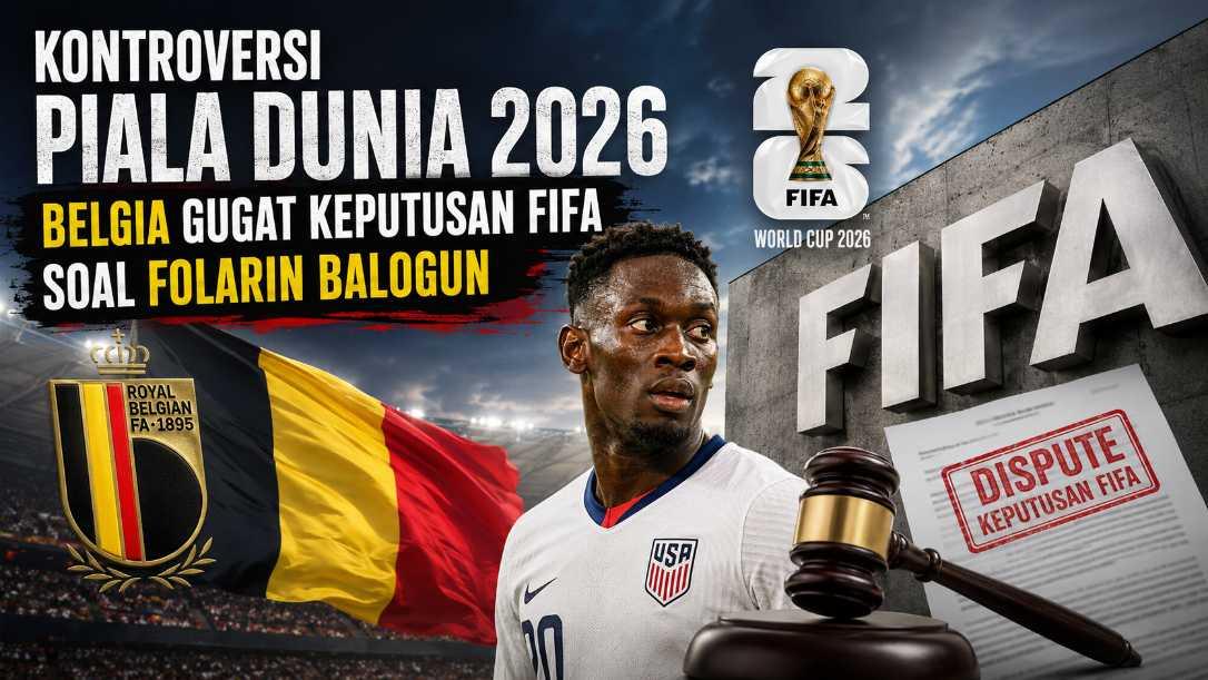 Kontroversi Piala Dunia 2026, Belgia Gugat Keputusan FIFA soal Folarin Balogun