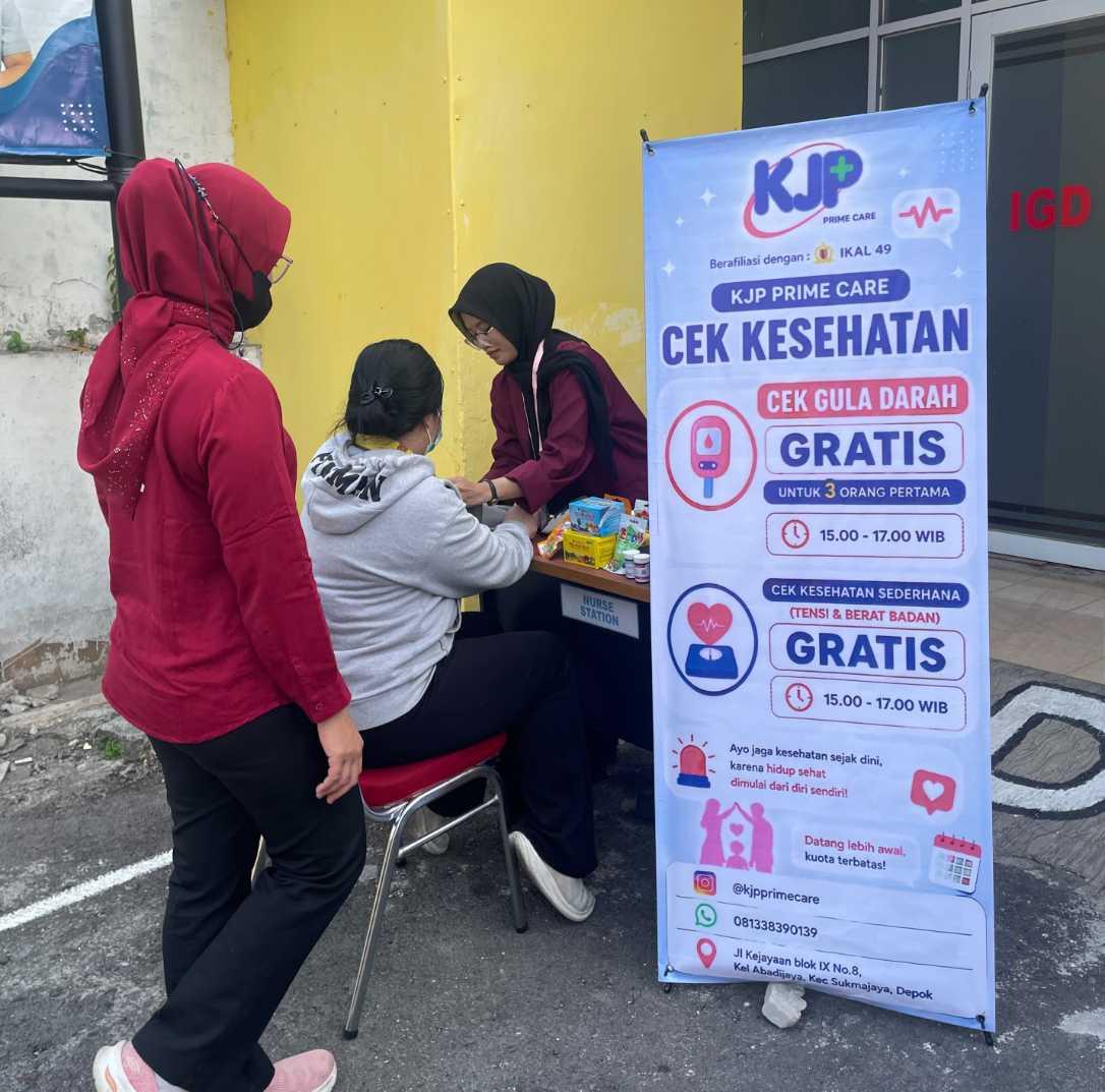  Cek Kesehatan Gratis Rutin di Klinik KJP Prime Care, Warga Depok Diajak Lebih Peduli Kesehatan