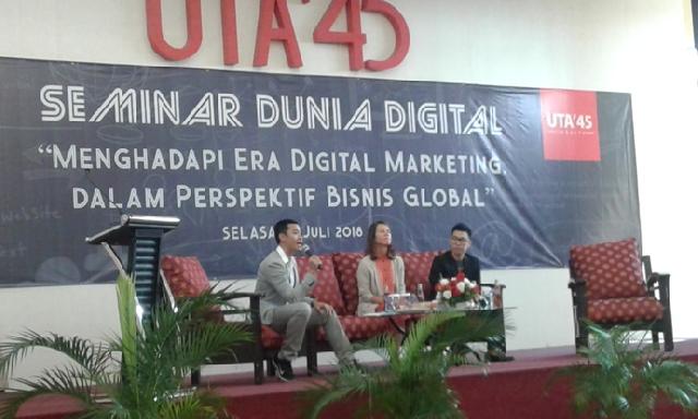  Hadapi Era Digitalisasi, UTA '45 Gelar Seminar Dunia Digital