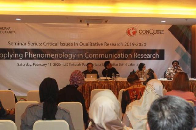  SPS USAHID  Jakarta,  Kembangkan Riset Komunikasi dengan Metode Fenomenologi