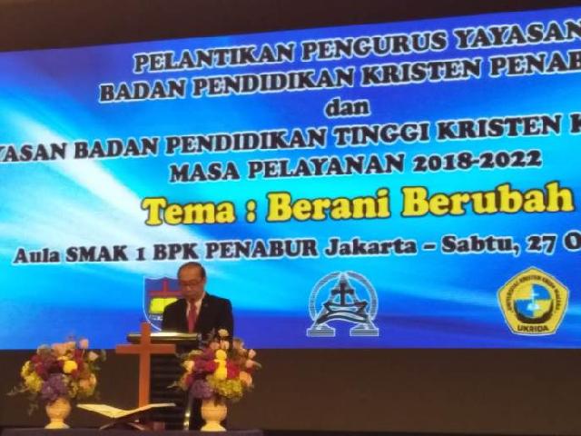  Ketua Umum BPK Penabur, Adri Lazuardi: Di Era 4.0 Sekolah Harus Berani Melakukan Perubahan