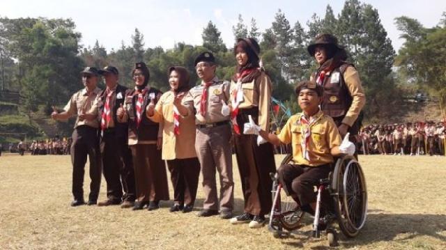  Mendikbud Gelar Kegiatan Pramuka Berkebutuhan Khusus