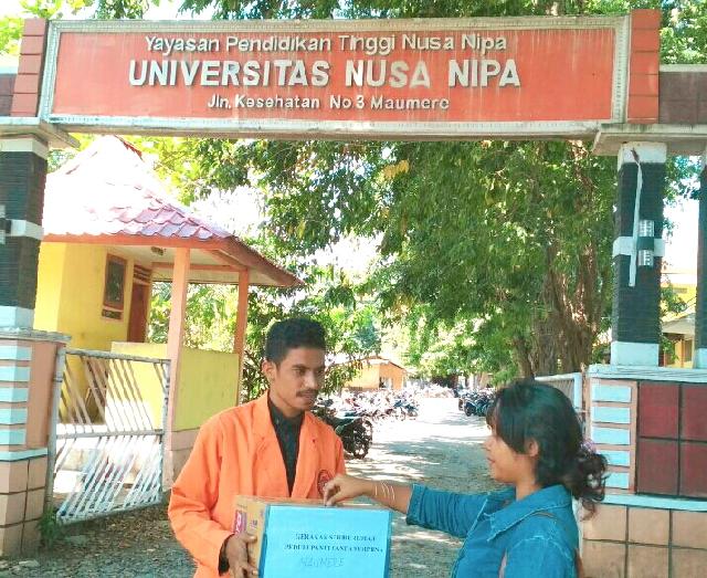  Mahasiswa Unipa Lakukan Aksi Gerakan Seribu, Peduli Panti Santa Dymphna 