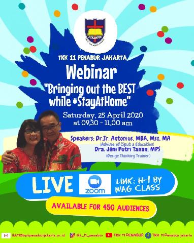  Webinar Parenting PENABUR Sajikan Kiat-kiat Pendampingan Belajar di Rumah