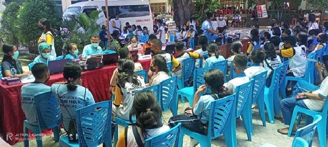  Cegah COVID-19 dan Peduli Pelajar, SMAS Katolik St Jhon Paul II Maumere Gelar Vaksinasi Go to School