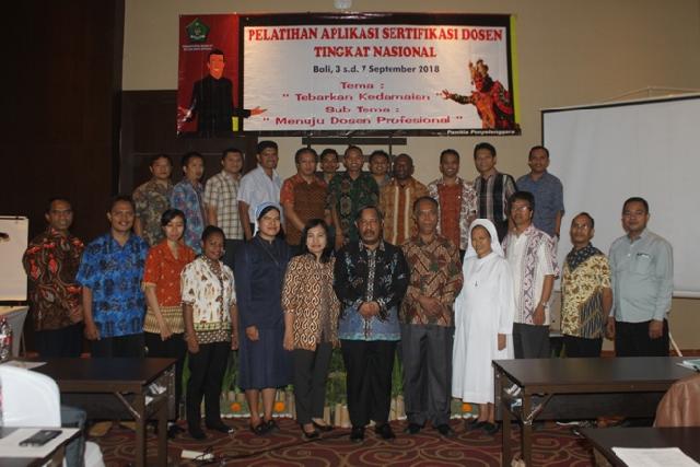  Pelatihan Aplikasi Sertifikasi Dosen PTAK, Tingkat Nasional