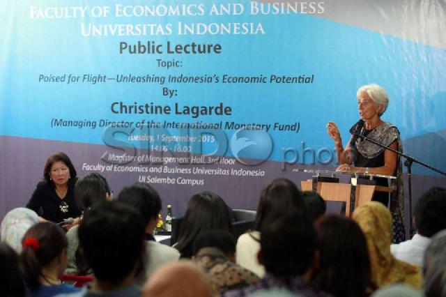  Managing Director IMF Beri Kuliah Umum di UI