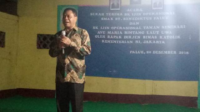  Tutup Tahun 2018, Ditjen Bimas Katolik Buka Dua Sekolah di Kecamatan Palu'e, Flores