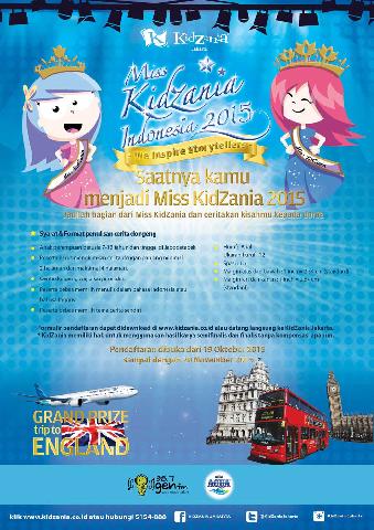  Miss KidZania Indonesia 2015, Ajang Cari Bakat Storytelling Anak Indonesia 