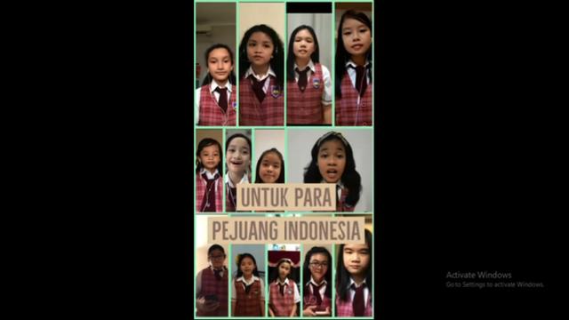  Siswa SDK PENABUR 11 Jakarta Lantunkan  Lagu  bagi Tim Medis